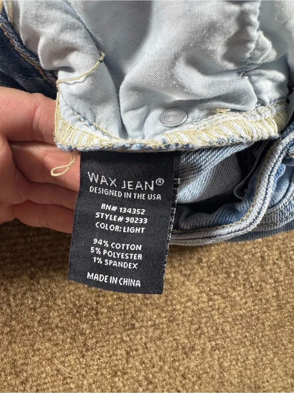 Wax Jean Small Stretch Short Distressed Medium & Clingers size Small Lot of 2
